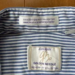 【破格】80s JOHN HENRY ヴィンテージストライプシャツ USA製