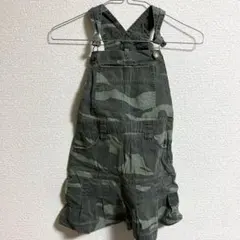 オーバーオール　スカート　迷彩