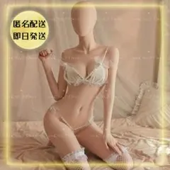 47-2 ブラ＆ショーツセット セクシーランジェリー クロッチオープン 勝負下着