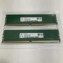 SK hynix DDR5 4800 デスクトップ用 8GB 2枚組 16GB - メルカリ