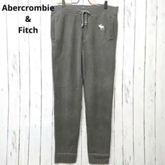 アバクロンビー＆フィッチ ヘリンボーン パンツ グレー（L） あったか素材