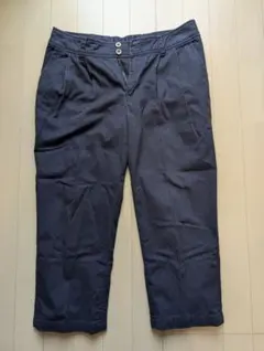 ダークグレー クロップドパンツ M