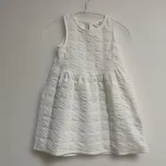 H&M 女の子　白　ワンピース