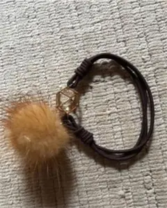ファー付き ヘアゴム