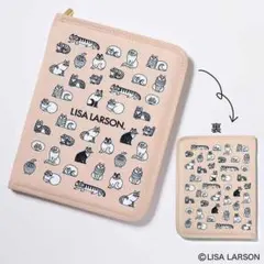 【ポスト投函】GLOW9月号付録 リサラーソン ねこ柄 整理ポーチ 新品未使用