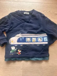 familia 新幹線刺繍トレーナー 100cm