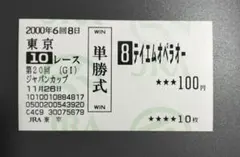 テイエムオペラオー　単勝馬券 2026年最新】テイエムオペラオー 馬券の人気アイテム - メルカリ