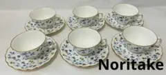 Noritake studio collectionティーカップソーサー6客