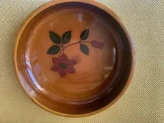 昭和レトロ　木製菓子器　直径約22cm