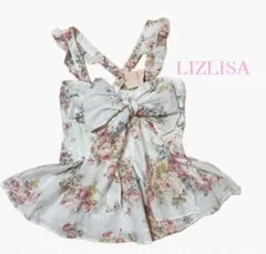 新品未使用 タグ付きLIZLISA リズリサ　花柄 ペプラムキャミソールトップス