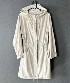 GLACIER フード付きベージュジャケット M　スプリングコート　春　ドロスト