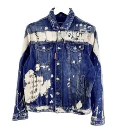 【極美品】DSQUARED2　デニムジャケット ダメージ加工 近年モデル 赤タグ 極美品】DSQUARED2 デニムジャケット ダメージ加工 近年モデル