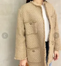 Mila Owen ミラオーウェン ノーカラージャケット オーバーサイズ　卒入園