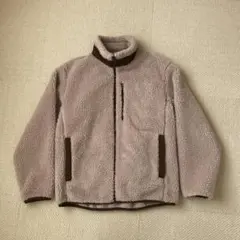 ユニクロ 防風アウターフリースジャケット ベージュ L