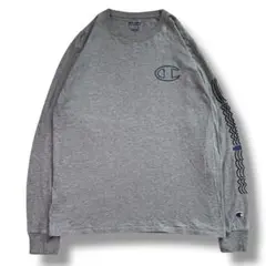 F573　【即購入OK】　champion　長袖ロンT　サイズL　グレー