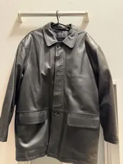 g*n様 黒 レザー ロングジャケット