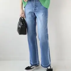 【試着のみ】JOURNAL STANDARD relume ガゼットデニム 36のサムネイル