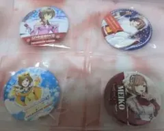 MEIKO　雪ミクカラオケ　缶バッジセット