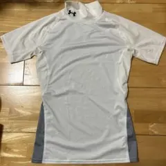 Under Armour ハイネックアンダーシャツ ホワイト/グレー
