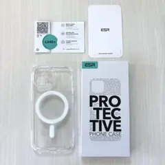 【極薄&黄変対策】ESR iPhone 15 ケース MagSafe対応/クリアのサムネイル
