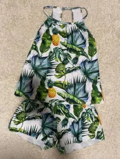 最終値下げ‼️《極美品》AngelLunaボタニカル柄水着3点セット 体型カバーのサムネイル
