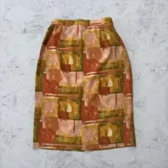 vintage 総柄 スカートタイトレトロ ヴィンテージ