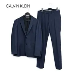 CALVIN KLEIN ネイビー ストライプ セットアップ スーツ 上下