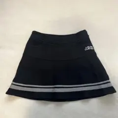 ルイカステル　LOUIS CASTEL 黒 裾ストライプ ゴルフスカート　美品のサムネイル