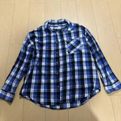 メンズ　長袖シャツ　チェック　M