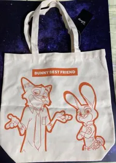 ズートピア トートバッグ ニック・ワイルド ジュディ・ホップス