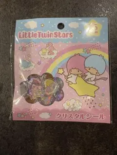【新品】リトルツインスターズ クリスタルシール おはじきシール　サンリオ
