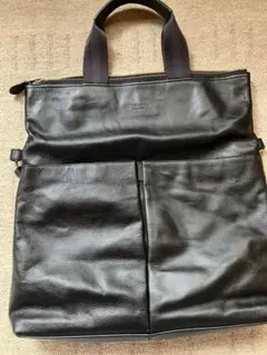 コーチ ブラックレザー ショルダーバッグ トートバッグ