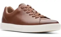 Clarks メンズ アンコスタレーススニーカー 本革 25.5cm