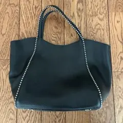 【値下げ‼️】BEAUTY&YOUTH スタッズ付きトートバッグ ブラック
