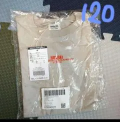 【未使用品】ブリーズ バックロゴTシャツ 120 ライトグレー