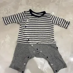 ストライプロンパース 60cm