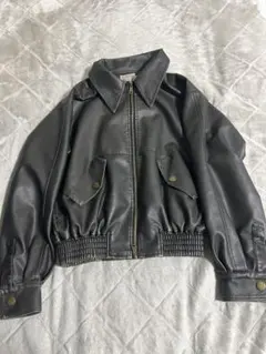 BILERMAIN ヴィンテージ ライダースレザージャケット ジップアップ BILERMAIN ヴィンテージ ライダースレザージャケット ジップアップ