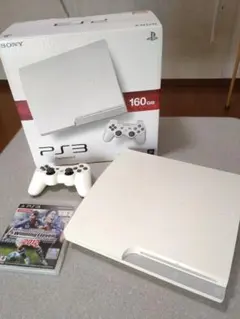 PS3 160GB ホワイト(純正コントローラーに不具合あり！)