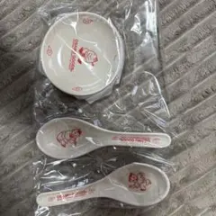 オサムグッズ 食器セット 皿2枚・レンゲ2本　付録