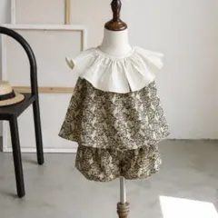 【新品】ビッグカラーノースリーブセットアップ