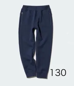 新品 ユニクロ ドライスウェットパンツ 130 ネイビー パンツ UNIQLO