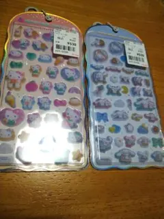 コットンパフィーシール　サンリオ　２枚セット