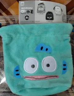 サンリオ　はぴだんぶい　ハンギョドン　ふわふわフェイス巾着