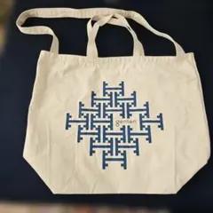 genten 青い幾何学模様 トートバッグ