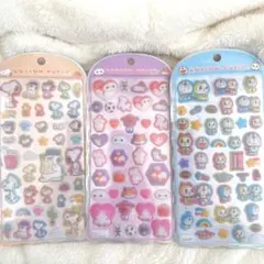 国内正規品・新品未開封✿ コットンパフィー スヌーピー ベイマックス ドラえもん