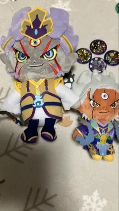 ぬいぐるみキャラクターとゲームメダルセット