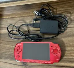 PSP 3000 本体　赤　ラディアント レッド　充電ケーブル付　動作◎ 4GB