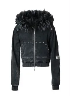 TYPE CROSS FOX FUR HOODIE BLACK - メルカリ