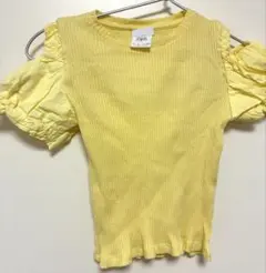 ZARA イエロー フリル袖 肩出し　サイズ9（134cm）