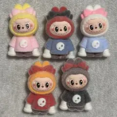 Labubu ラブブ ミニフィギュア フロッキー　5個セット